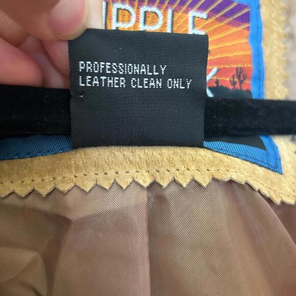 Cripple Creek Women's Real Genuine Fringe Leather Jacket Cropped Vintage Medium - Picture 6 of 8